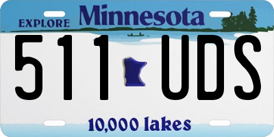 MN license plate 511UDS