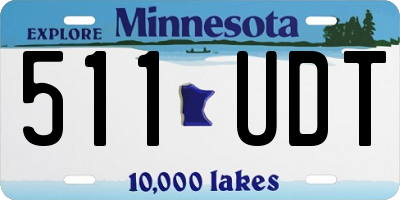 MN license plate 511UDT