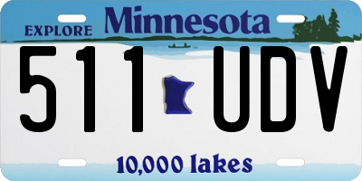 MN license plate 511UDV