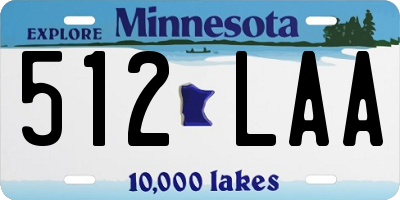 MN license plate 512LAA