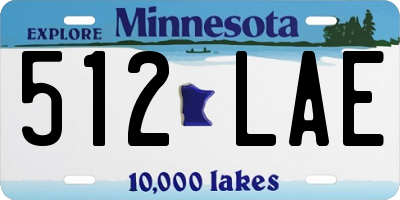 MN license plate 512LAE