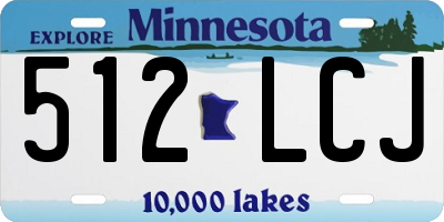 MN license plate 512LCJ