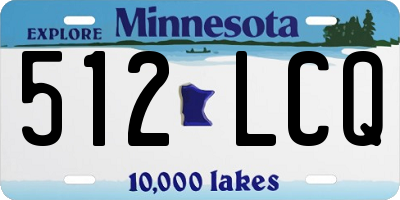 MN license plate 512LCQ