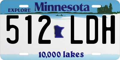 MN license plate 512LDH