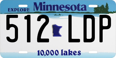 MN license plate 512LDP