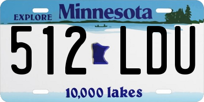 MN license plate 512LDU