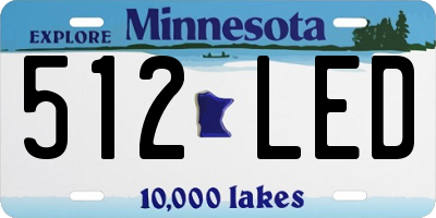 MN license plate 512LED