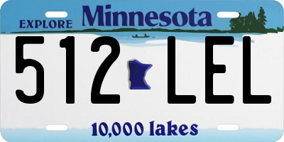 MN license plate 512LEL