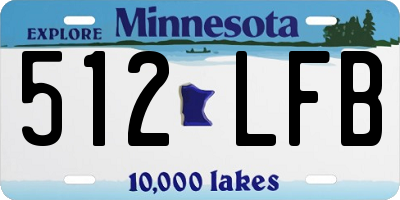 MN license plate 512LFB