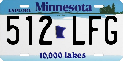 MN license plate 512LFG