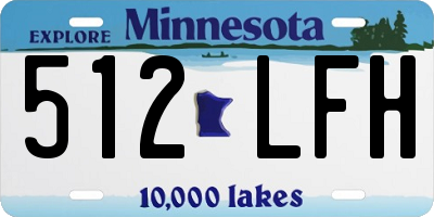 MN license plate 512LFH