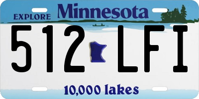 MN license plate 512LFI