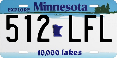 MN license plate 512LFL