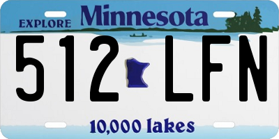MN license plate 512LFN