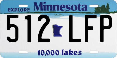 MN license plate 512LFP