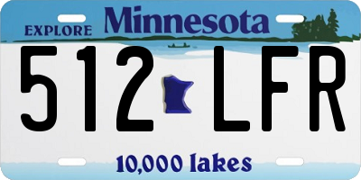 MN license plate 512LFR