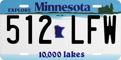 MN license plate 512LFW