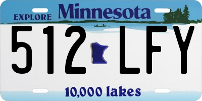 MN license plate 512LFY