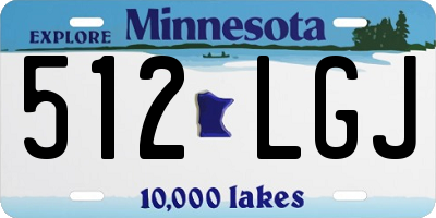 MN license plate 512LGJ