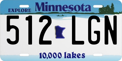 MN license plate 512LGN