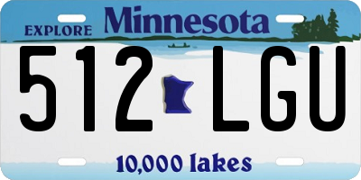 MN license plate 512LGU