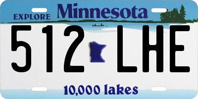 MN license plate 512LHE