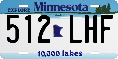 MN license plate 512LHF