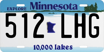 MN license plate 512LHG