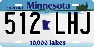 MN license plate 512LHJ