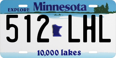 MN license plate 512LHL