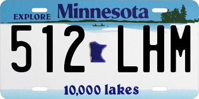 MN license plate 512LHM
