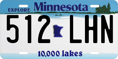 MN license plate 512LHN