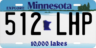 MN license plate 512LHP
