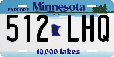 MN license plate 512LHQ