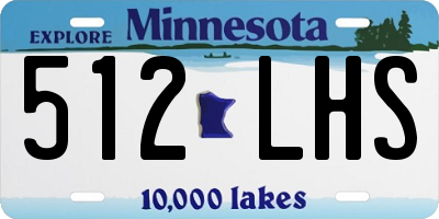 MN license plate 512LHS