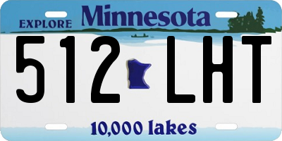 MN license plate 512LHT