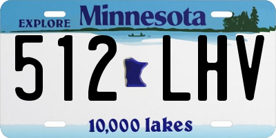 MN license plate 512LHV