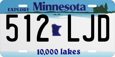 MN license plate 512LJD
