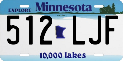 MN license plate 512LJF