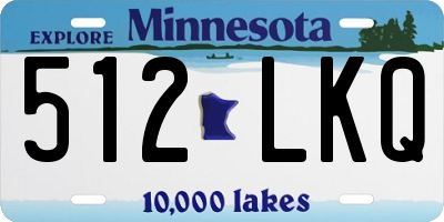 MN license plate 512LKQ