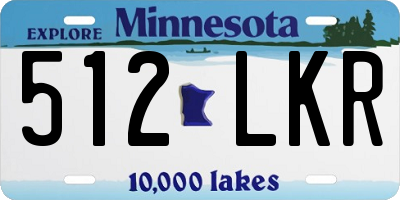 MN license plate 512LKR