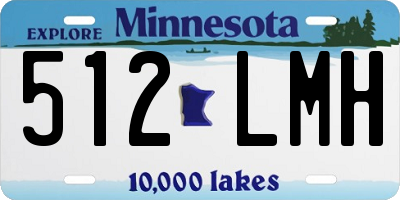 MN license plate 512LMH