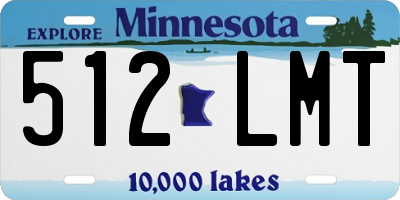 MN license plate 512LMT