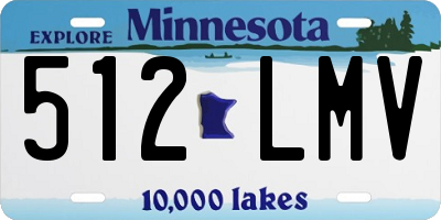 MN license plate 512LMV
