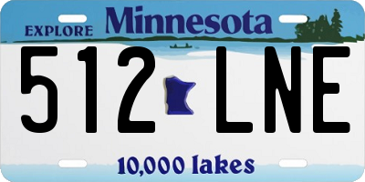 MN license plate 512LNE