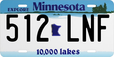MN license plate 512LNF