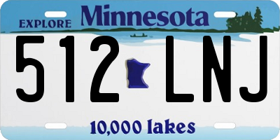 MN license plate 512LNJ