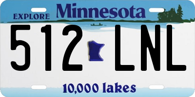 MN license plate 512LNL