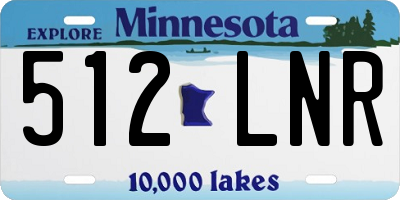 MN license plate 512LNR
