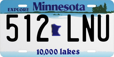 MN license plate 512LNU
